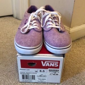 Never worn purple Vans sneakers
